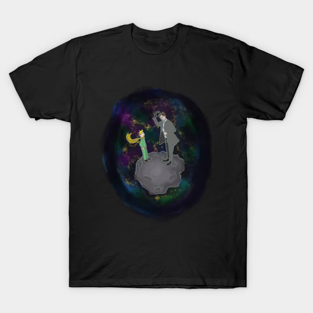 The Little Prince's Encounter With Conceit T-Shirt by PanPan